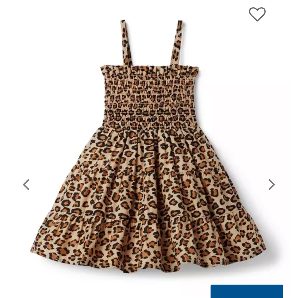 Janie and Jack NWT Leopard Smocked Sundress